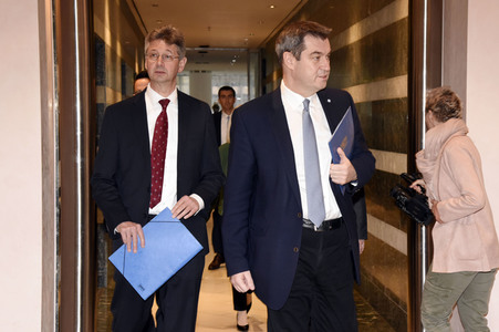 Pressekonferenz zur Coronavirus-Infektion und Schließungen der Schuleinrichtungen in München