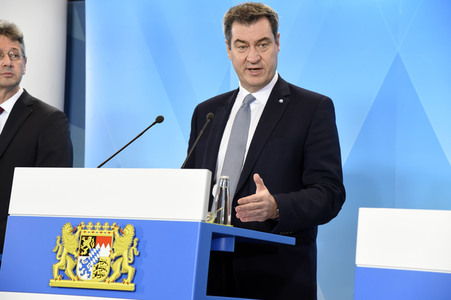 Pressekonferenz zur Coronavirus-Infektion und Schließungen der Schuleinrichtungen in München