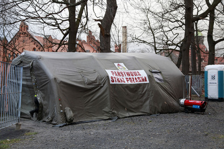 Deutsch-polnische Grenze zwischen Zgorzelec und Görlitz wird von polnischen Spezialkräften kontrolliert