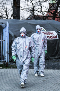 Deutsch-polnische Grenze zwischen Zgorzelec und Görlitz wird von polnischen Spezialkräften kontrolliert