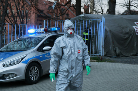 Deutsch-polnische Grenze zwischen Zgorzelec und Görlitz wird von polnischen Spezialkräften kontrolliert