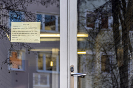 Symbolfoto Schulschließung wegen Coronavirus in Nürnberg
