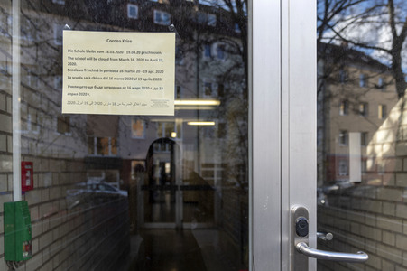 Symbolfoto Schulschließung wegen Coronavirus in Nürnberg