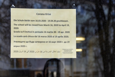 Symbolfoto Schulschließung wegen Coronavirus in Nürnberg