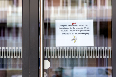 Symbolfoto Schulschließung wegen Coronavirus in Nürnberg