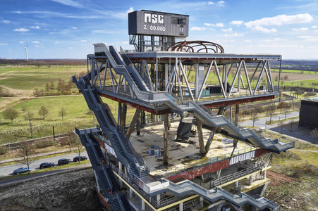 Luftbildaufnahme vom Expogelände in Hannover-Laatzen