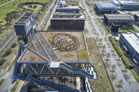 Luftbildaufnahme vom Expogelände in Hannover-Laatzen