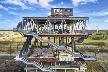 Luftbildaufnahme vom Expogelände in Hannover-Laatzen