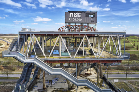 Luftbildaufnahme vom Expogelände in Hannover-Laatzen