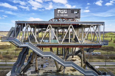 Luftbildaufnahme vom Expogelände in Hannover-Laatzen