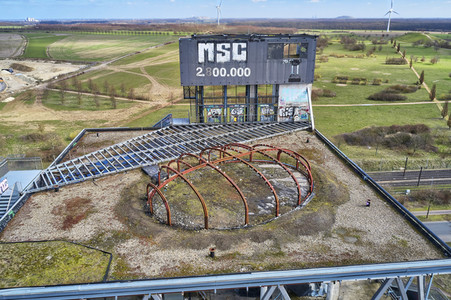 Luftbildaufnahme vom Expogelände in Hannover-Laatzen
