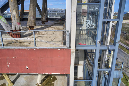 Luftbildaufnahme vom Expogelände in Hannover-Laatzen