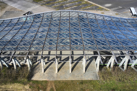 Luftbildaufnahme vom Expogelände in Hannover-Laatzen