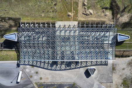 Luftbildaufnahme vom Expogelände in Hannover-Laatzen