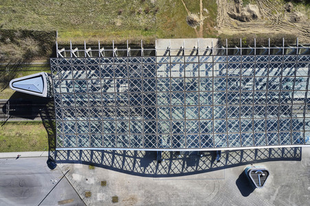 Luftbildaufnahme vom Expogelände in Hannover-Laatzen