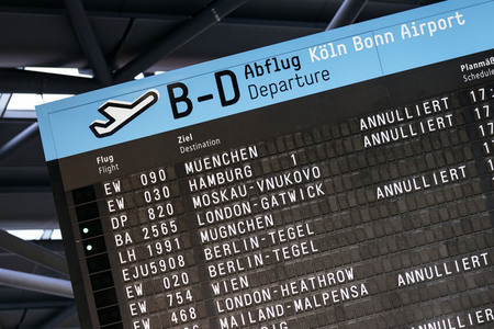 Auswirkungen des Coronavirus auf den Flughafen Köln/Bonn