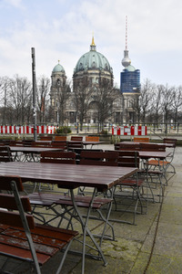 Ausflugsziele nach Schließung zum Schutz gegen die Ausbreitung des Corona-Virus in Berlin