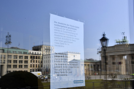 Ausflugsziele nach Schließung zum Schutz gegen die Ausbreitung des Corona-Virus in Berlin