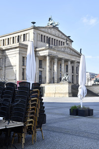 Ausflugsziele nach Schließung zum Schutz gegen die Ausbreitung des Corona-Virus in Berlin