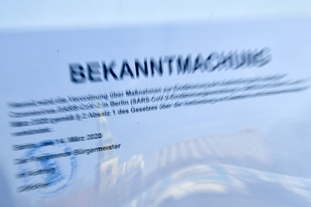 Ausflugsziele nach Schließung zum Schutz gegen die Ausbreitung des Corona-Virus in Berlin