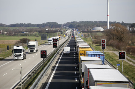 Grenzschließung Polen wegen Corona-Virus in Frankfurt (Oder)