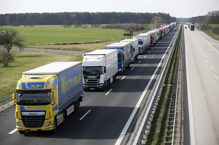 Grenzschließung Polen wegen Corona-Virus in Frankfurt (Oder)