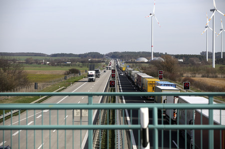 Grenzschließung Polen wegen Corona-Virus in Frankfurt (Oder)