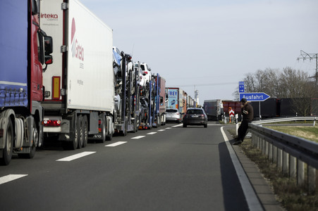 Grenzschließung Polen wegen Corona-Virus in Frankfurt (Oder)