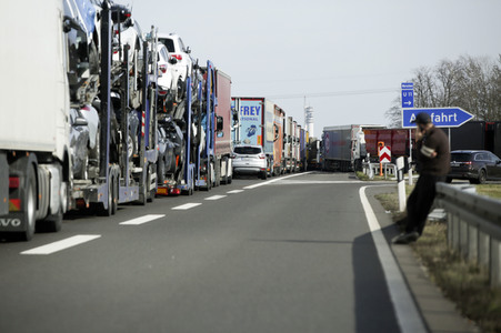 Grenzschließung Polen wegen Corona-Virus in Frankfurt (Oder)