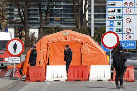 Grenzschließung Polen wegen Corona-Virus in Frankfurt (Oder)
