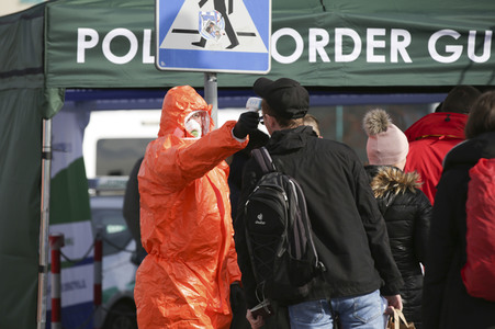 Grenzschließung Polen wegen Corona-Virus in Frankfurt (Oder)