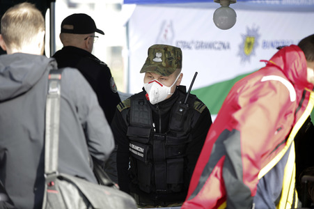 Grenzschließung Polen wegen Corona-Virus in Frankfurt (Oder)