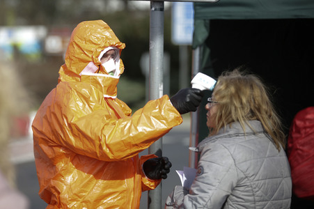 Grenzschließung Polen wegen Corona-Virus in Frankfurt (Oder)