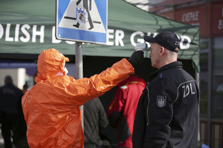 Grenzschließung Polen wegen Corona-Virus in Frankfurt (Oder)