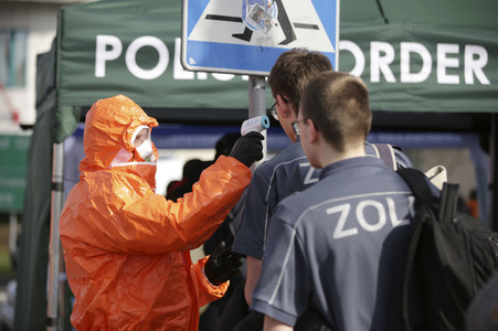 Grenzschließung Polen wegen Corona-Virus in Frankfurt (Oder)