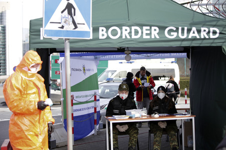 Grenzschließung Polen wegen Corona-Virus in Frankfurt (Oder)