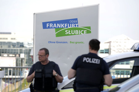 Grenzschließung Polen wegen Corona-Virus in Frankfurt (Oder)