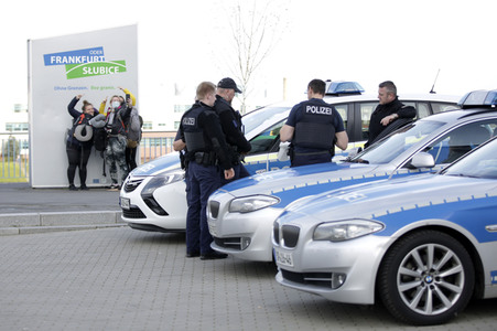Grenzschließung Polen wegen Corona-Virus in Frankfurt (Oder)
