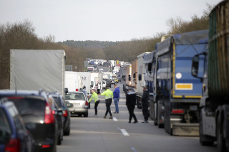 Grenzschließung Polen wegen Corona-Virus in Küstrin-Kietz