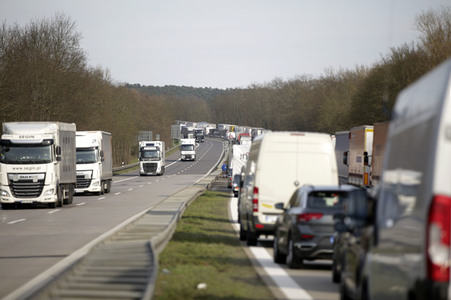 Grenzschließung Polen wegen Corona-Virus in Küstrin-Kietz