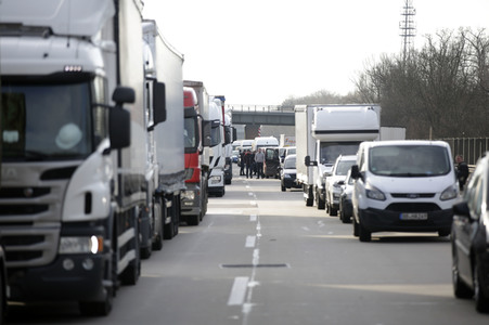 Grenzschließung Polen wegen Corona-Virus in Küstrin-Kietz