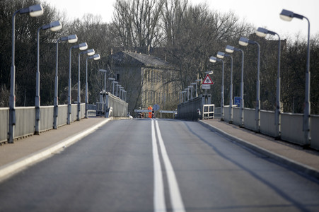 Grenzschließung Polen wegen Corona-Virus in Küstrin-Kietz