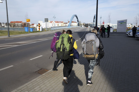 Grenzschließung Polen wegen Corona-Virus in Küstrin-Kietz