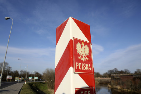 Grenzschließung Polen wegen Corona-Virus in Küstrin-Kietz