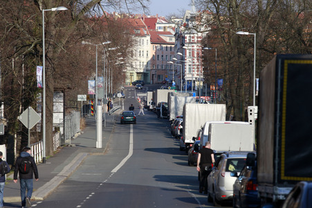Öffnung Grenzübergang Stadtbrücke von Görlitz nach Zgorzelec