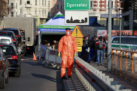 Öffnung Grenzübergang Stadtbrücke von Görlitz nach Zgorzelec