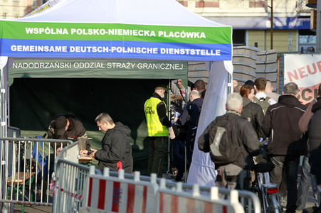 Öffnung Grenzübergang Stadtbrücke von Görlitz nach Zgorzelec