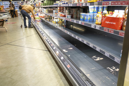 Symbolfoto Hamsterkäufe wegen Coronavirus