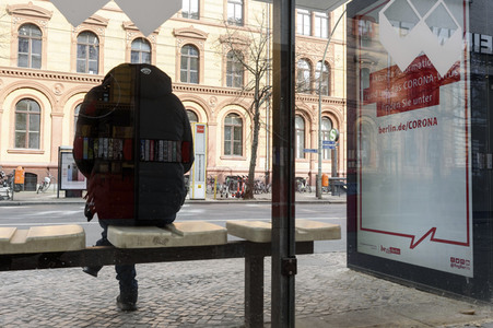 Corona Informationskampagne in Berlin