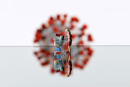 Symbolfoto Hamsterkäufe wegen Coronavirus